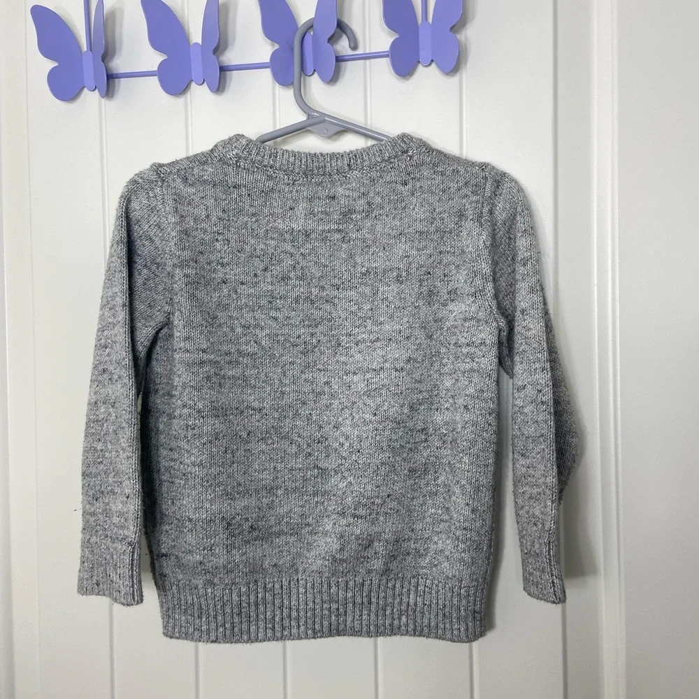 NWOT Baby GAP boy’s dragon dark gray heavy knit crewneck sweater 2 years‎